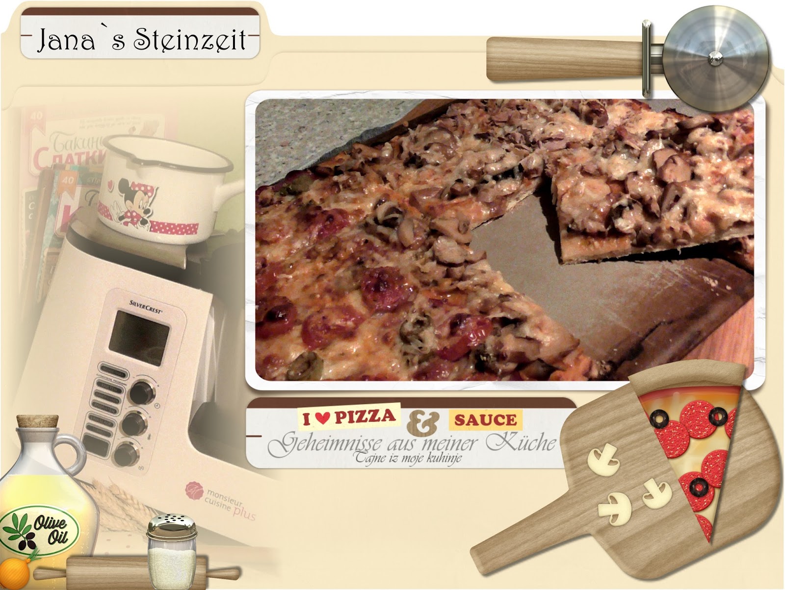 Janas Steinzeit: (Video) Hausgemachte Pizza / Teig & Sauce mit Monsieur ... Janas Steinzeit: (Video) Hausgemachte Pizza / Teig & Sauce mit Monsieur ...