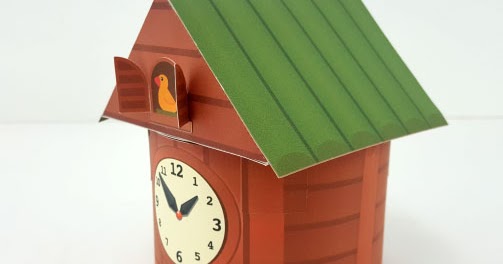 Cuckoo Clock Paper Toy | Paperized Crafts