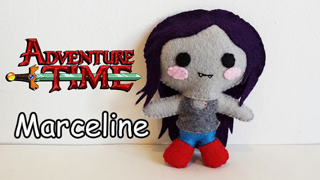 How to Make an Adventure Time Marceline plushie tutorial