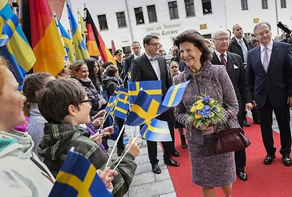 King Carl Gustaf, Queen Silvia visit Leipzig, Wittenberg, Saxony-Anhalt's Wittenberg, the city of Luther, wore dress