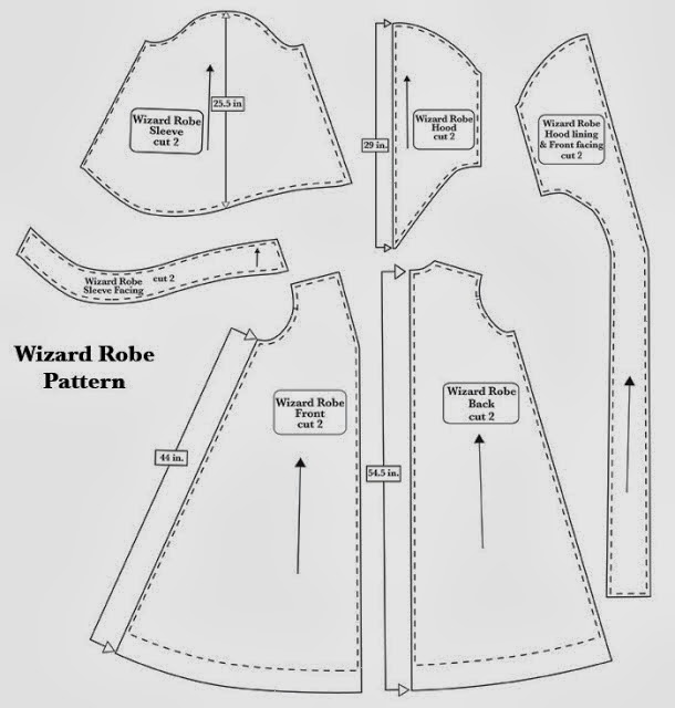 Harry Potter Robe Pattern Harry Potter Robe Pattern