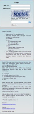Lembar Info PTK / Lapor Tunjangan Dikdas Penting GTK Kemdikbud 2016