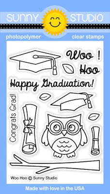 Sunny Studio Stamps: Woo Hoo Graduation owl stamp set