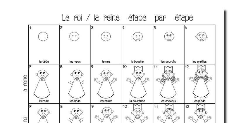 La Maternelle De Laurene Dessiner Un Roi Une Reine