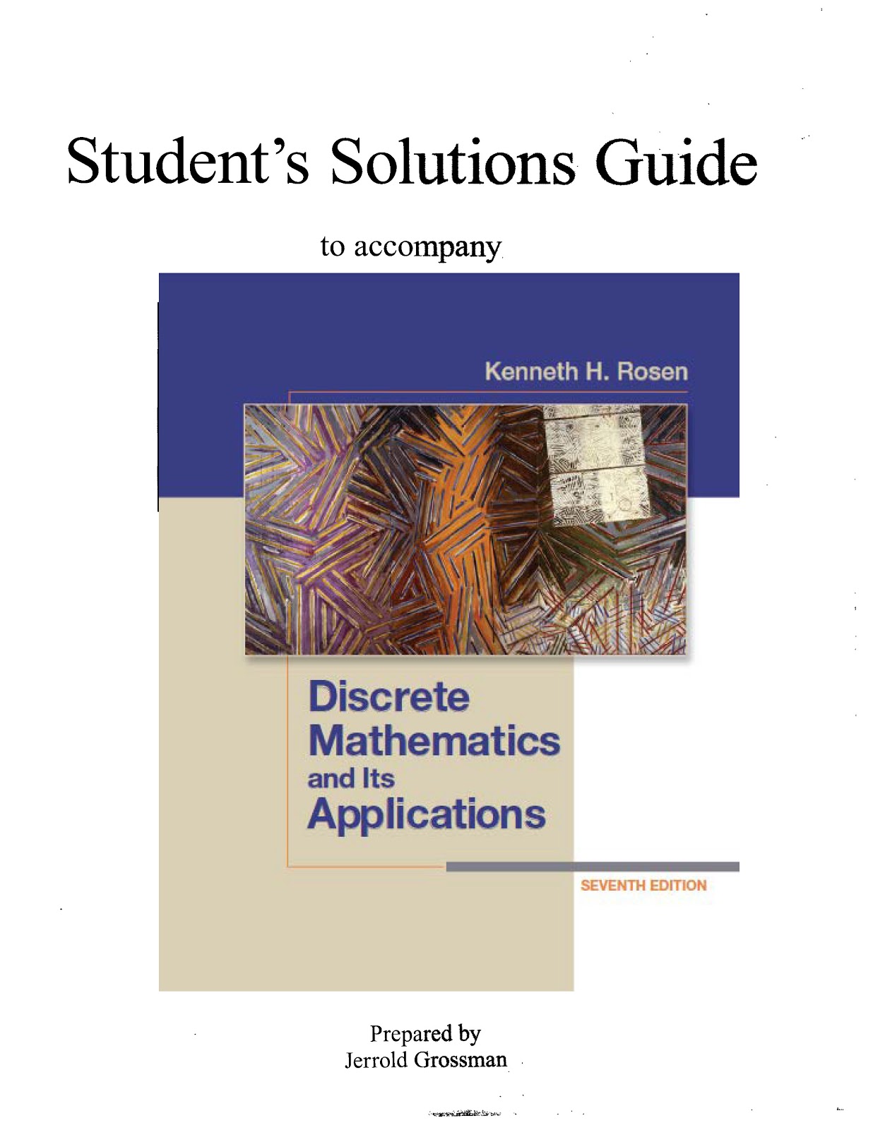 discrete mathematics ensley complete solutions manual pdf