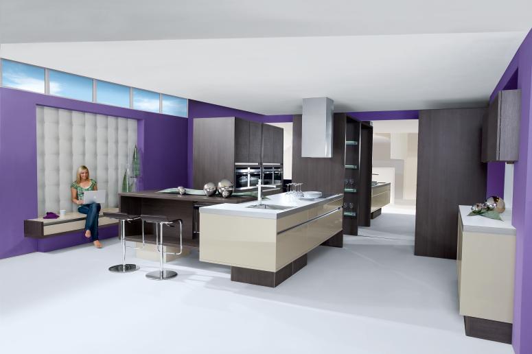 Modern Purple Kitchens - I m kind of obsessed with this kitchen purple