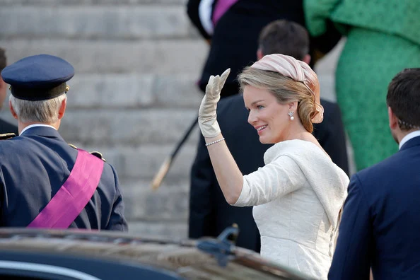 Princess Elisabeth, Duchess of Brabant and heiress to the throne; Prince Gabriel, Prince Emmanuel and Princess Eleanore