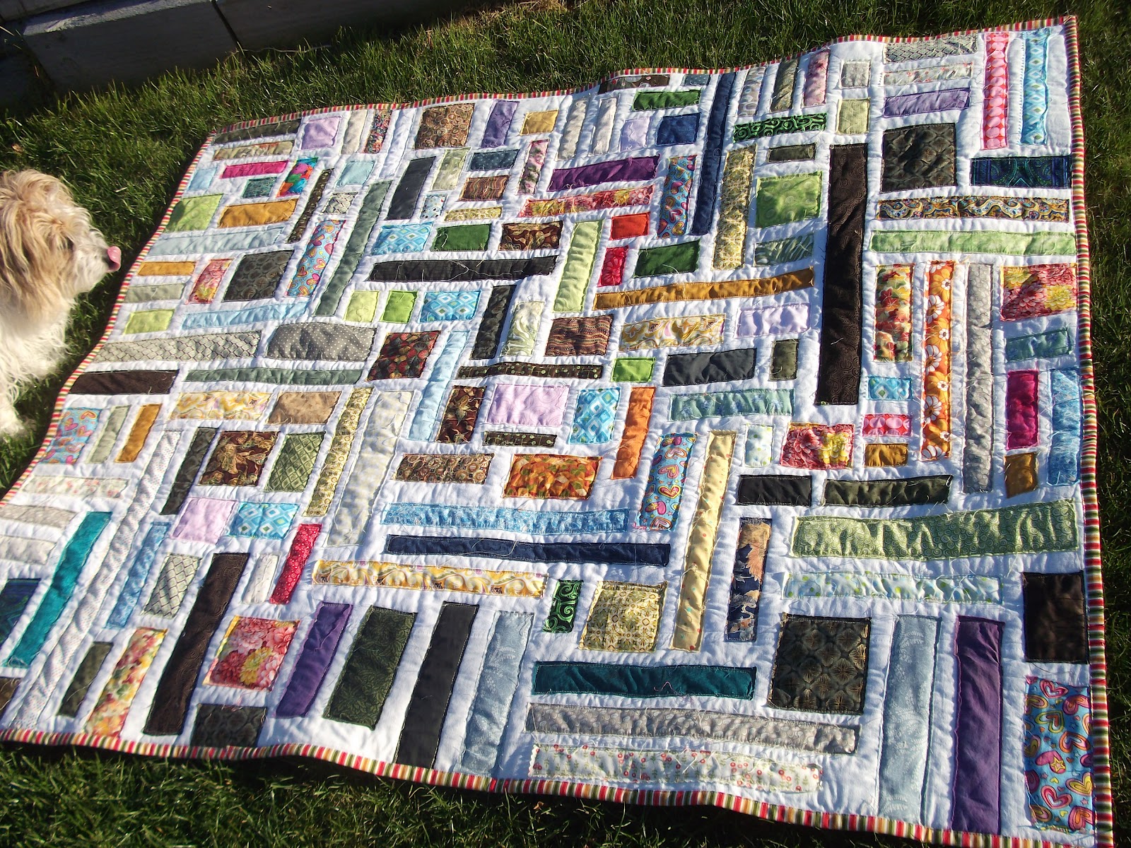 Made with my two hands Done 100 Eco recycled quilt