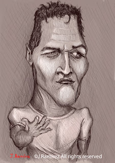 Paul Newman caricature