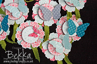 Mixed Blossoms Fridge Magnets by Stampin' Up! Demonstrator Bekka Prideaux - check her blog for lots of great ideas