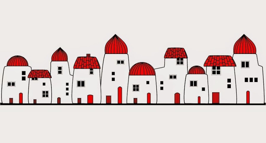 Poblado ilustrados por Coloretes