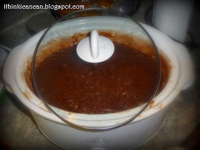 {I Think I Can}:  Cranapple Butter (Overnight in the Crockpot)---COOKS WHILE YOU SLEEP!  Makes the house smell amazing!