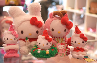 Hello Kitty plush soft toy collection for Christmas