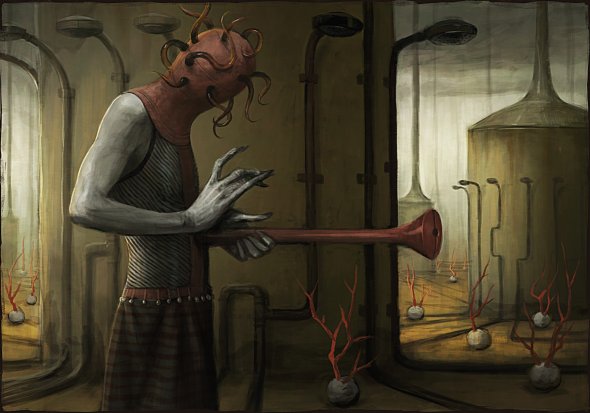 As sombrias e surreais ilustrações com toques de terror de Daniil Kozlovsky Daniil Kozlovsky artstation ilustrações fantasia arte conceitual terror surreal sombrio infernal