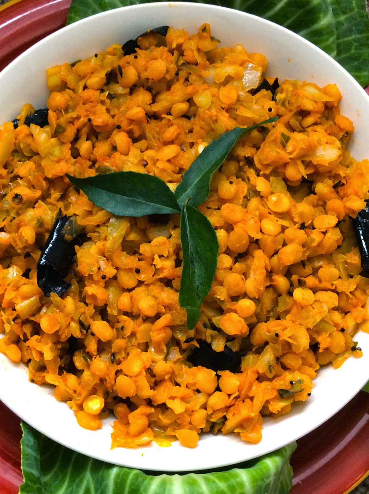 Cabbage Chana dal Curry (Cabbage Senagapappu Kura) For a Healthy