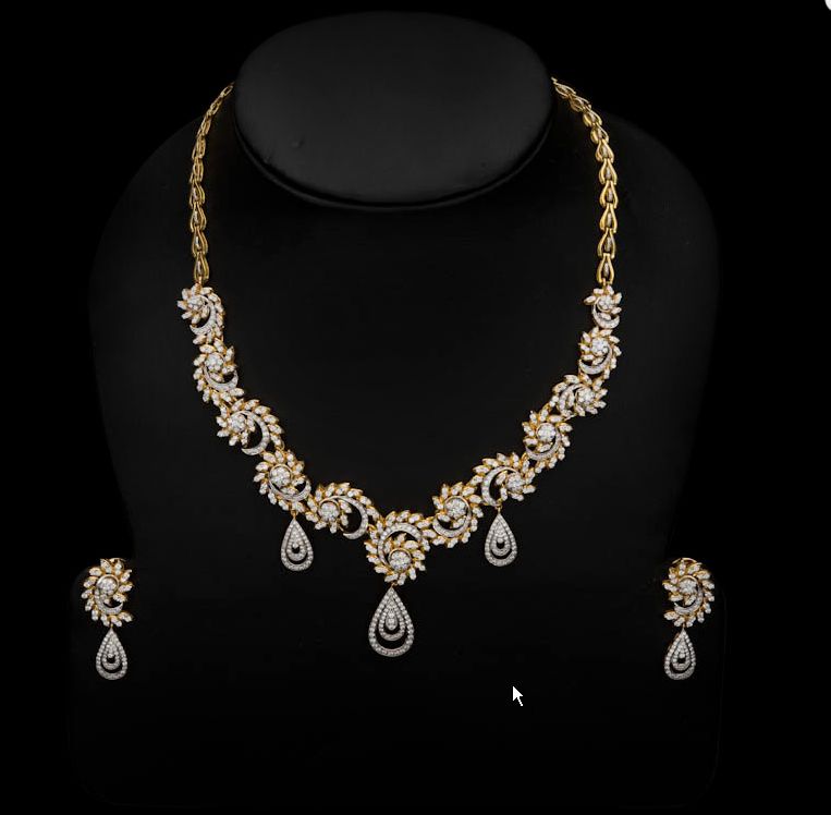 Sale news and Shopping details: Latest Diamond Necklace designs