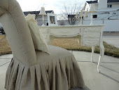 Beautiful  wife's treasure desk and chair..LOVE THIS TREASURE.