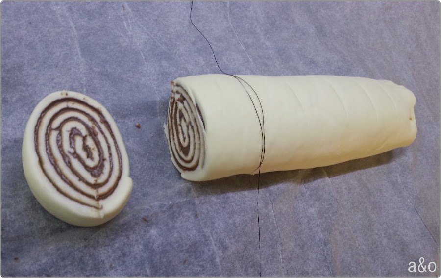 Tarta de rollitos de chocolate