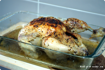 pollo asado con cerveza