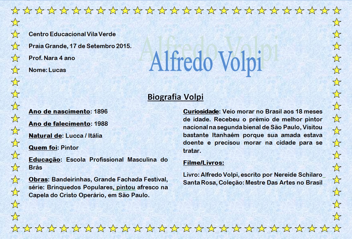 Biografia Livro Infantil Exemplo