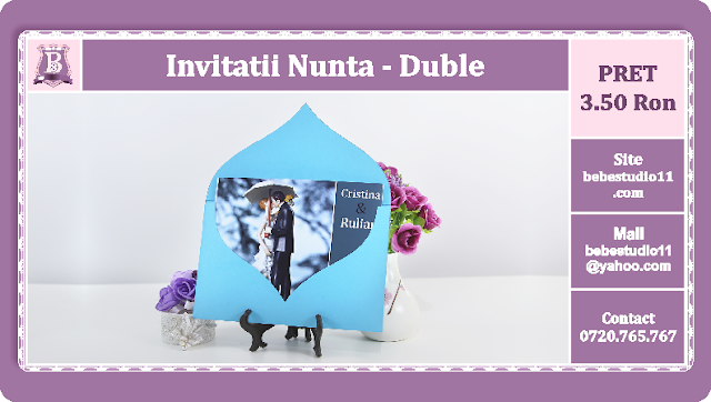 Invitatii Nunta Duble