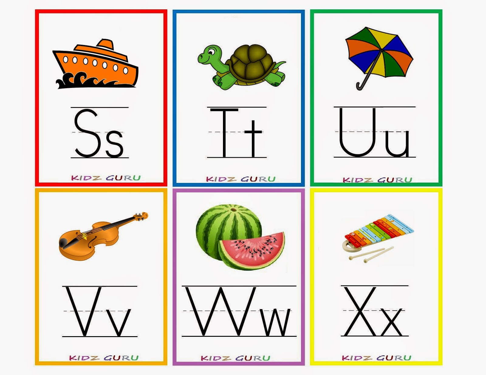 Kindergarten Worksheets Printable Worksheets Alphabet Flash Cards 4