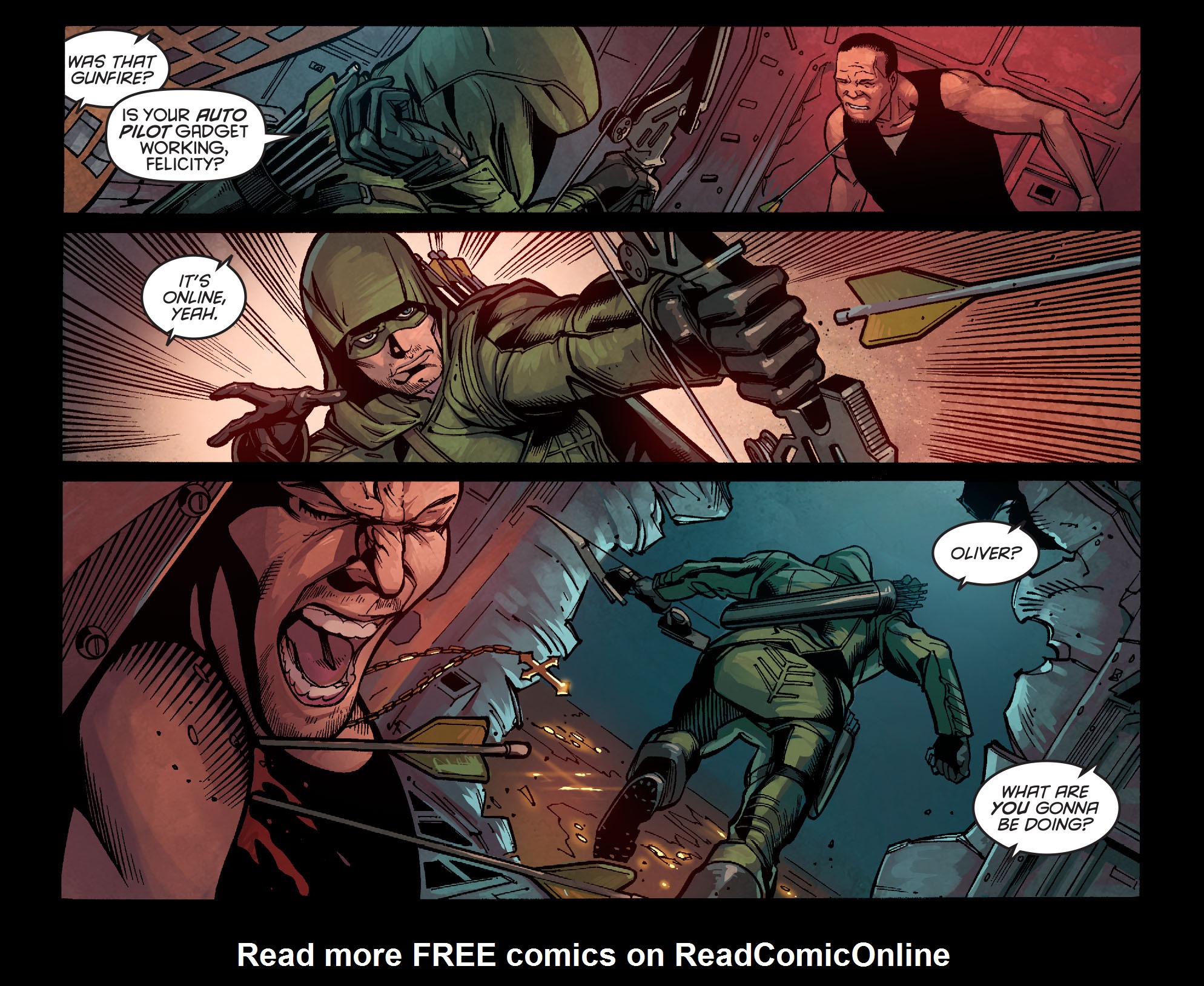 Read online Arrow: Season 2.5 [I] comic -  Issue #2 - 3