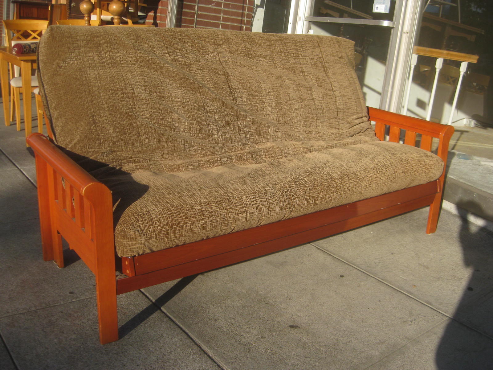 UHURU FURNITURE & COLLECTIBLES SOLD Nice Futon and Frame 160