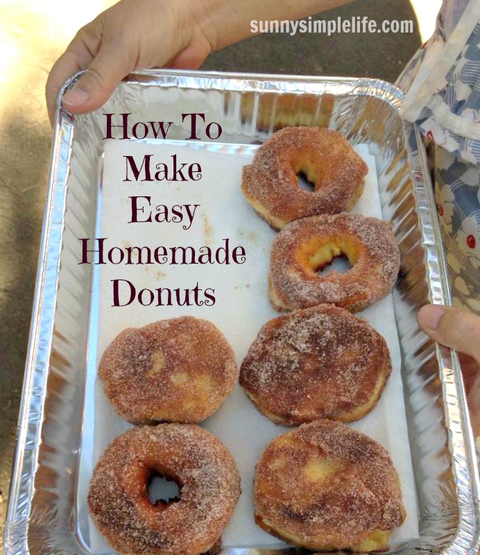 Sunny Simple Life Easy Homemade Donuts / Campfire Donuts