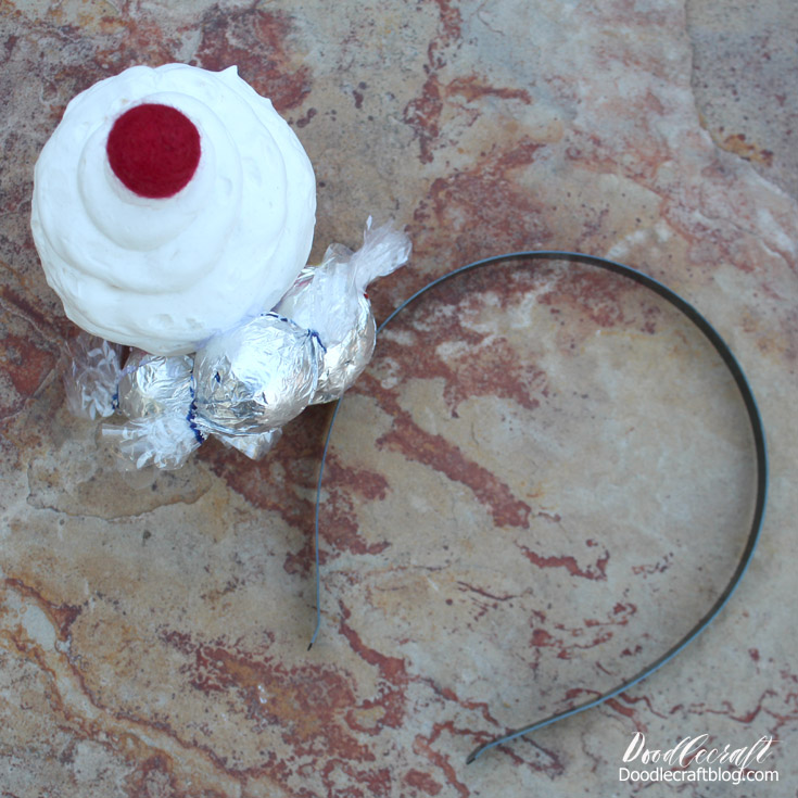 Easy Cupcake Headband DIY Great for Halloween!