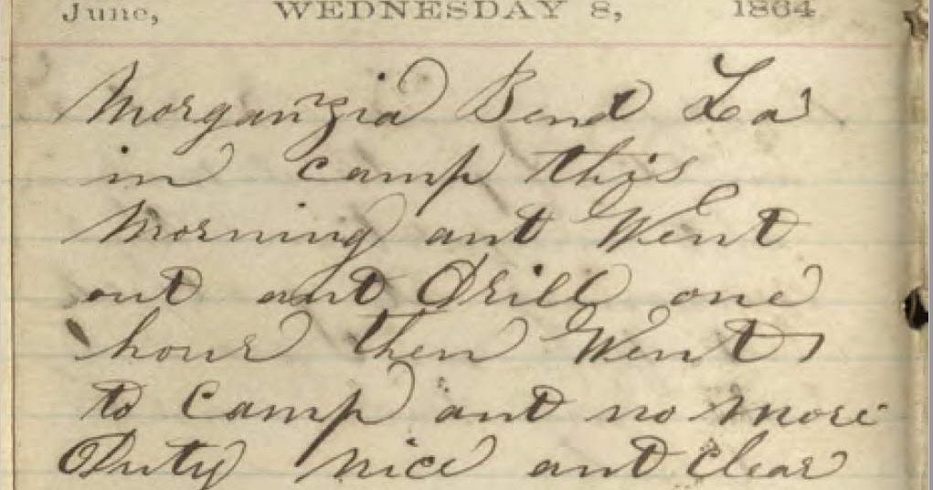 Union soldier diary online