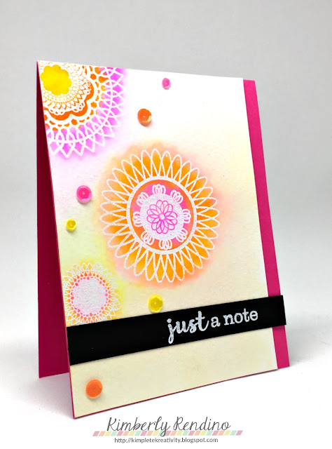 doilies | handmade card | watercolor | papertrey ink | kimpletekreativity.blogspot.com