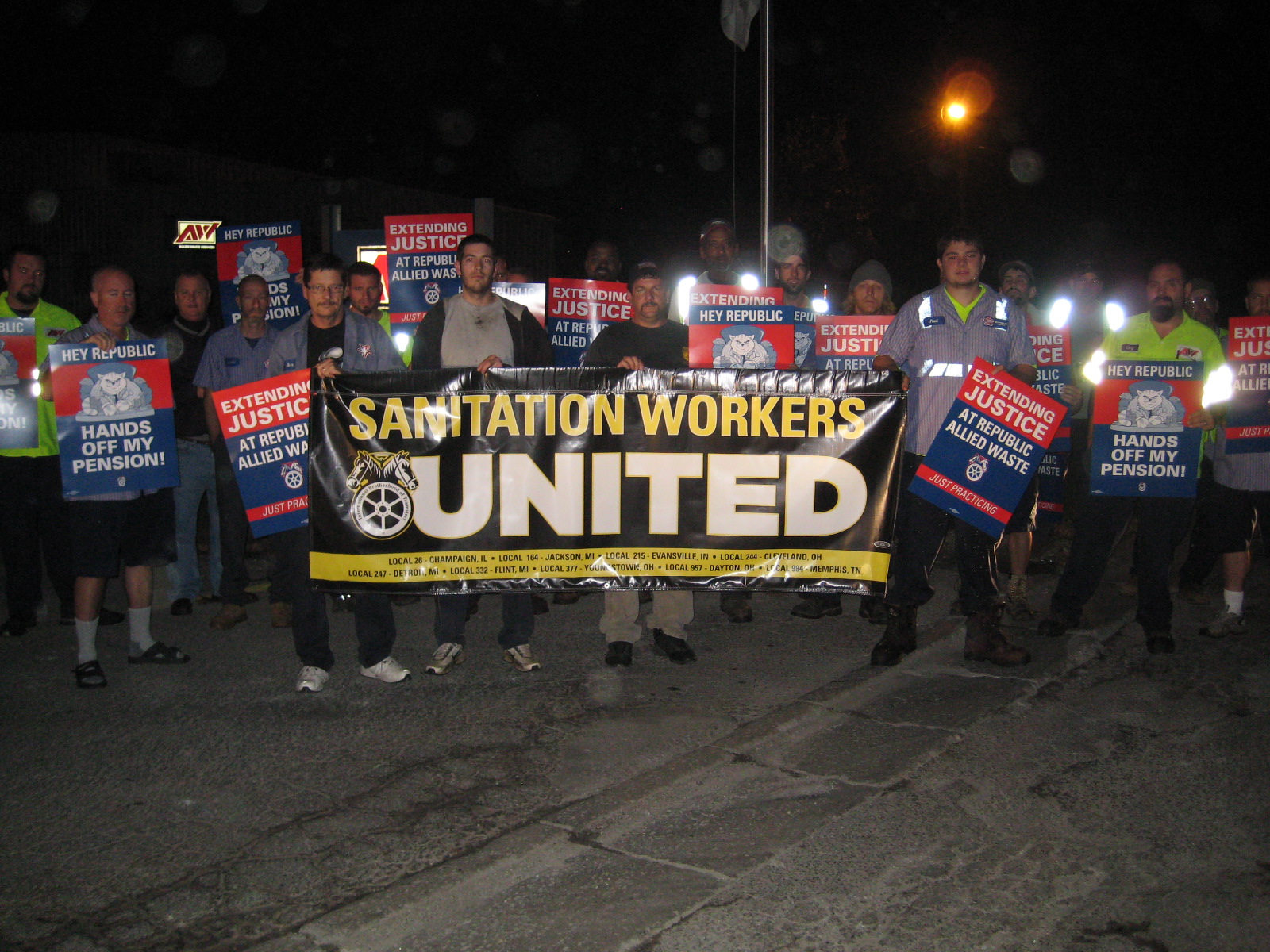 Teamster Nation Teamsters 'just practice' picketing nationally against