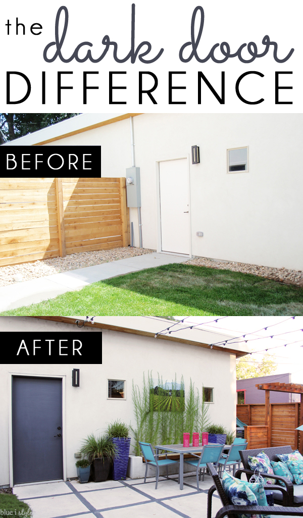 diy with style the dark door difference blue i style creating