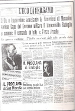 L' ECO DI BERGAMO 26 LUGLIO 1943