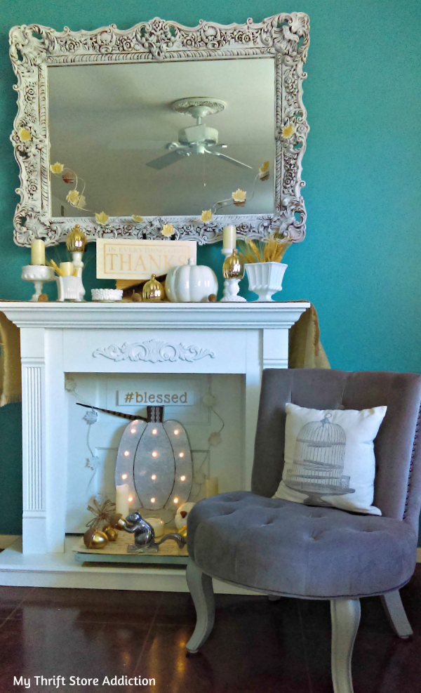 My Thrift Store Addiction DIY Reclaimed Door Fireplace Upcycle