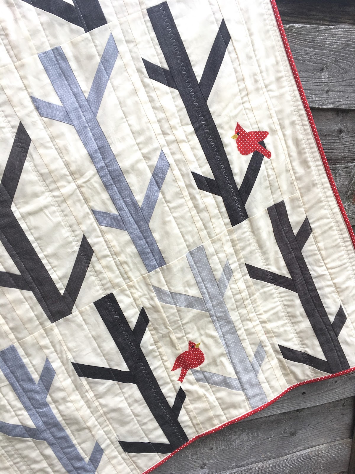 birch trees quilt / CHARM ABOUT YOU