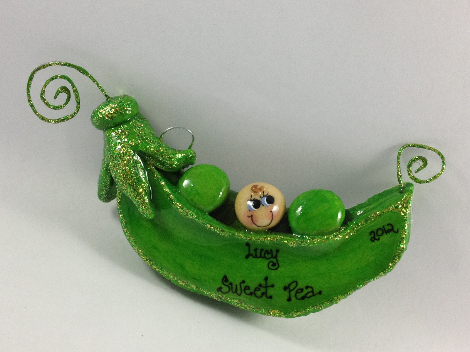 Ornaments for Keeps Personalized Sweet Pea Ornaments