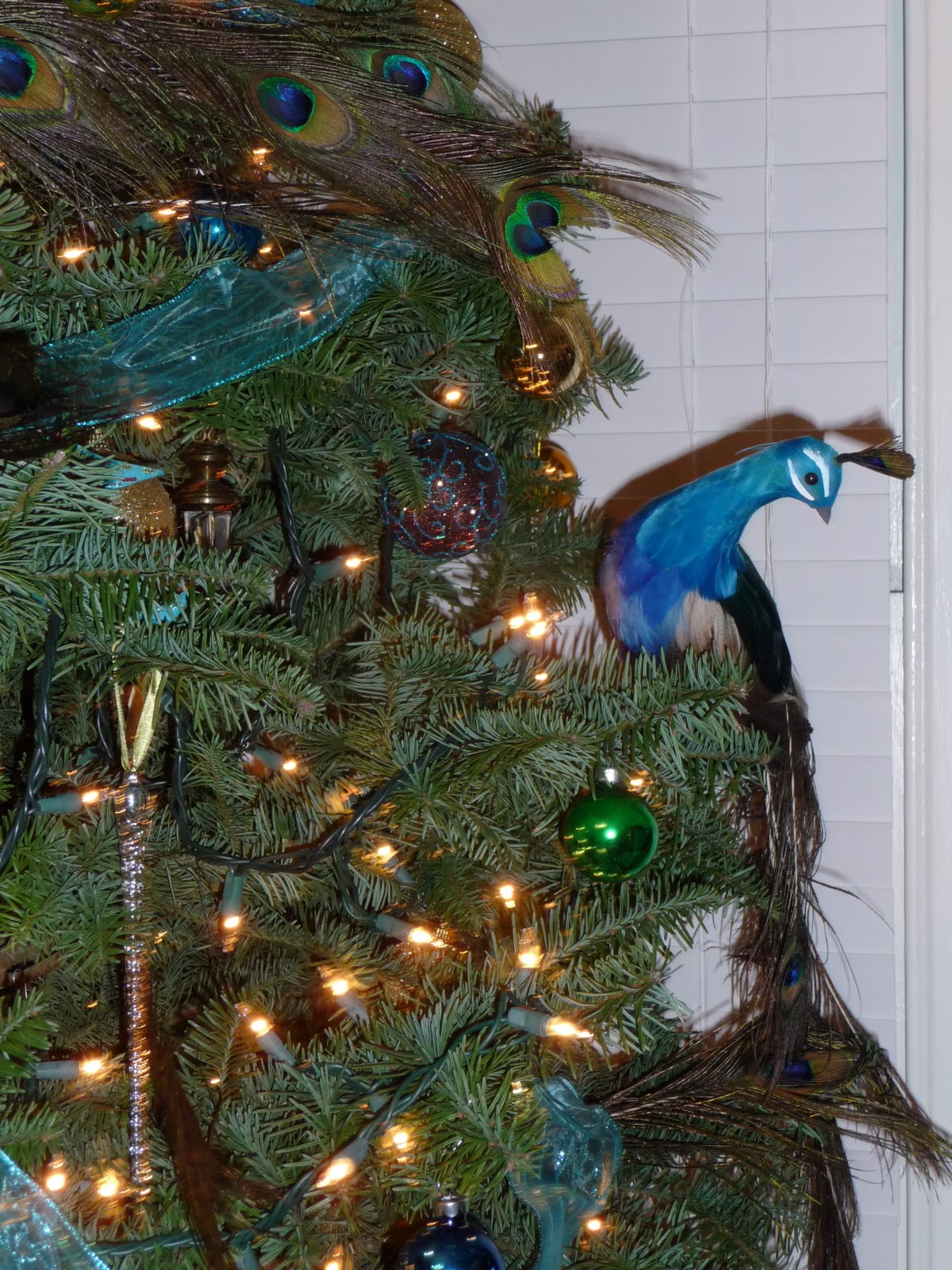 Rabbit's Moon studio: The Story of the Peacock Christmas Tree