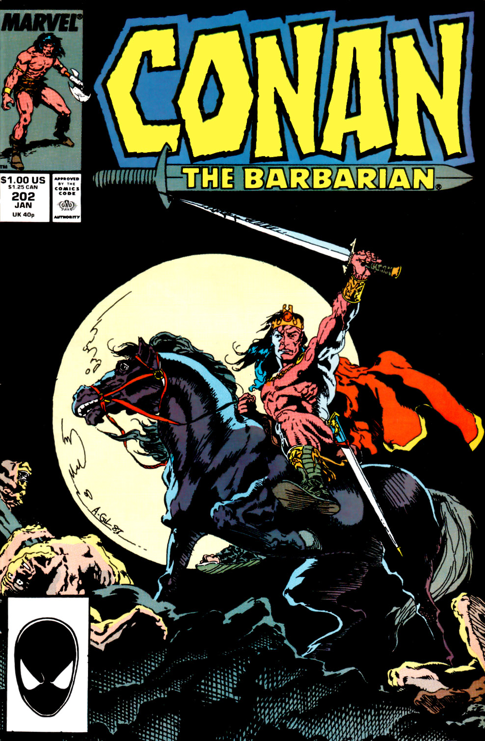 Read online Conan the Barbarian (1970) comic -  Issue #202 - 1