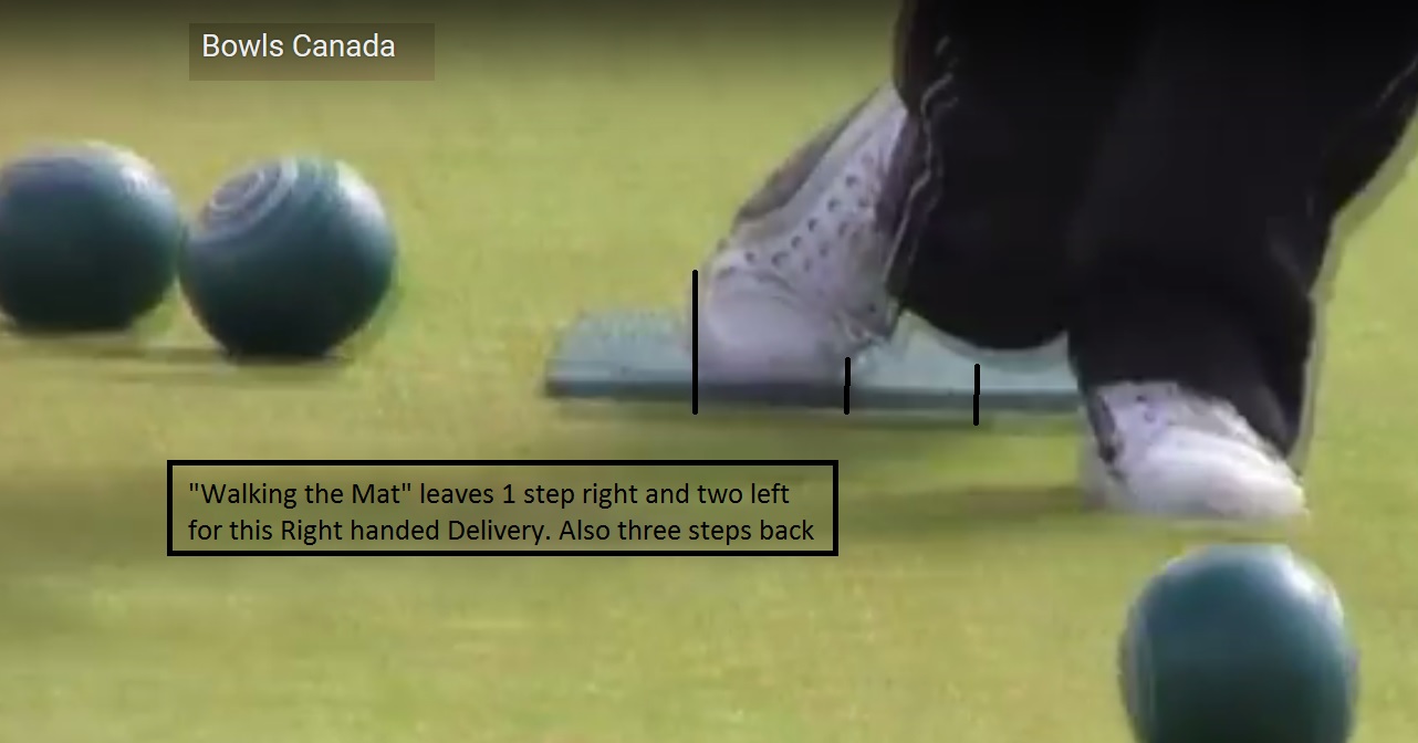 Lawn Bowls "Using the Head" Mat Walking Exercises 3/3