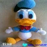 patron gratis pato Donald amigurumi, free amigurumi pattern Donald duck 