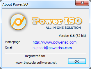 poweriso username and registration code