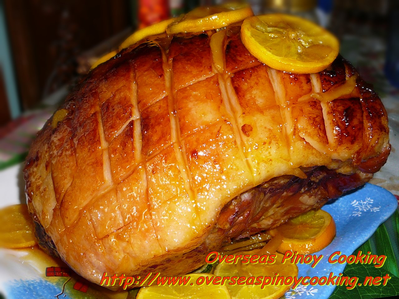 Orange Glazed Ham, Pinoy Style
