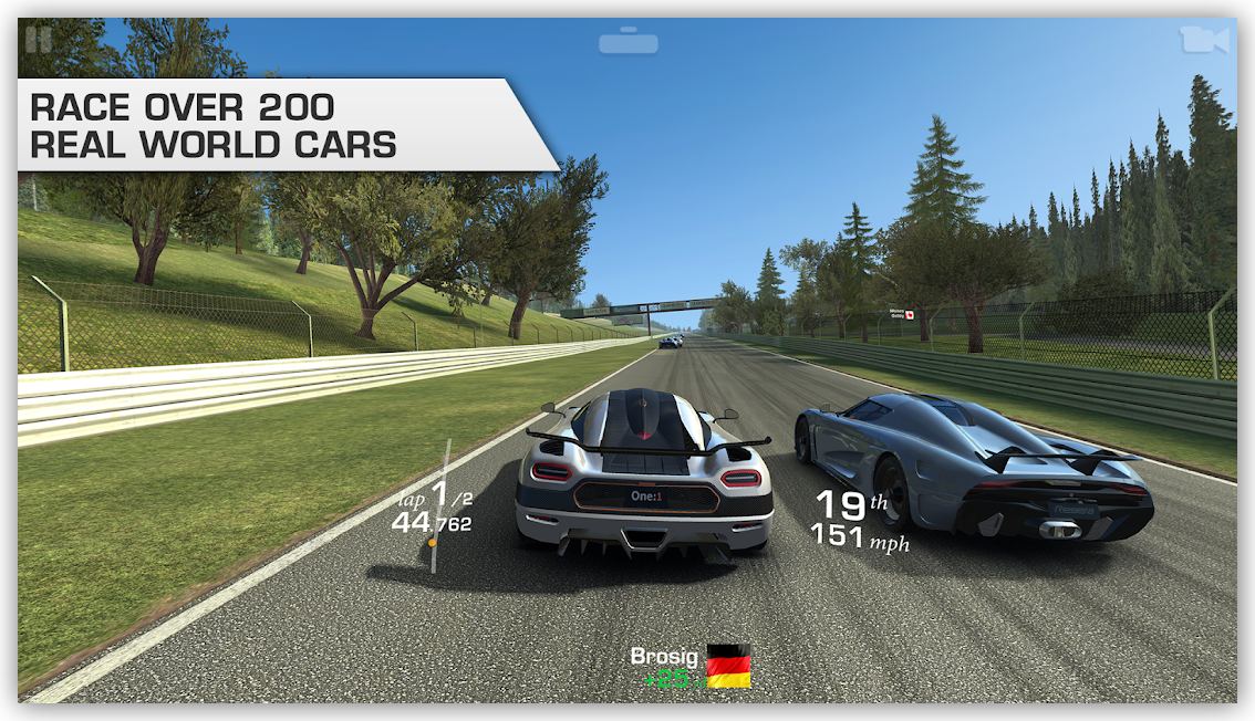 تحميل لعبة Real Racing 3 مهكرة للاندرويد اخر اصدار apk & data