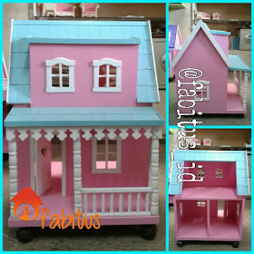 Rumah Boneka Barbie Arthur Pink Hijau