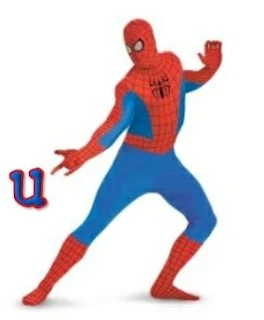 Abecedario Spiderman con Letras Azules. Blue Alphabet with Spiderman.