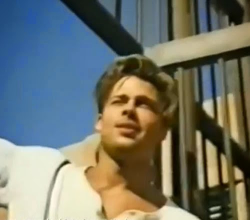 Propaganda do Jeans Levi's em 1991. O protagonista da campanha dói o ator Brad Pitt com os seus 28 anos de idade.