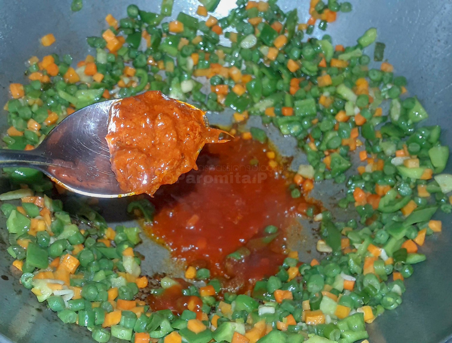 Schezwan Veg Fried Rice - Paromita's Passions