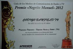 CÓDIGO BANFIELD GANÓ EL PREMIO APRENEM 2012